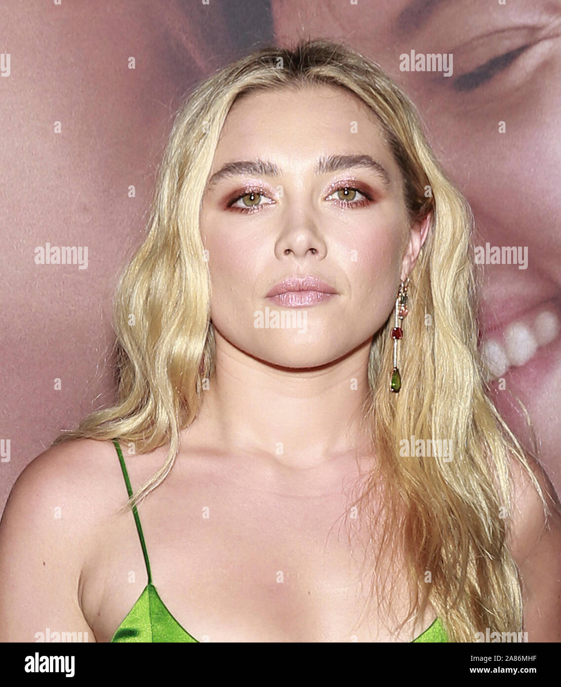 Los Angeles, CA - November 05, 2019: Florence Pugh attends the Premiere