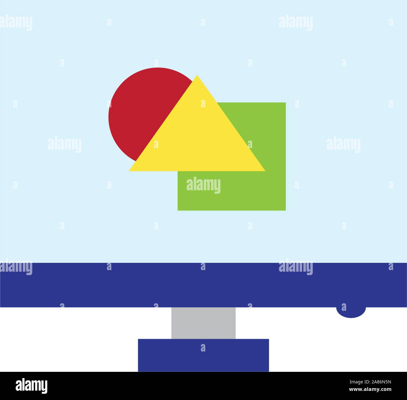 Paint canvas design, School art creativity painter pasion and