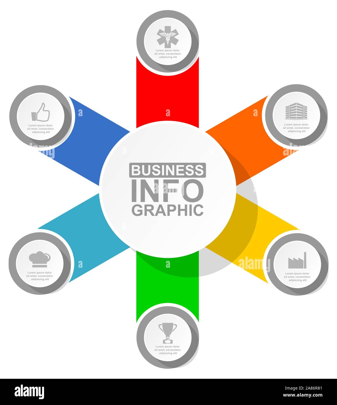 Infographic circular vector template for presentation, diagram ...