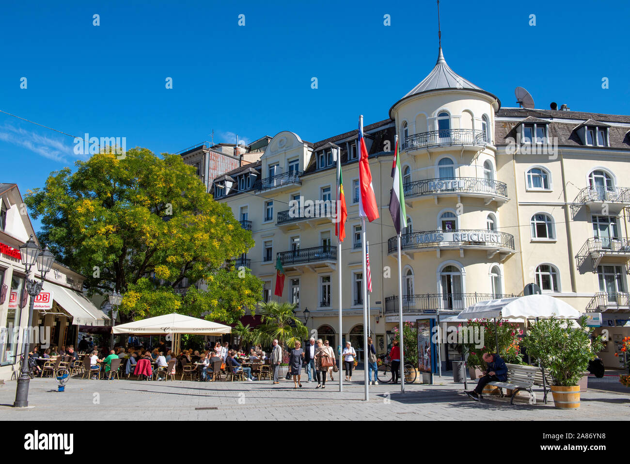 Leopold Square In Baden Baden In The Black Forest Southwest