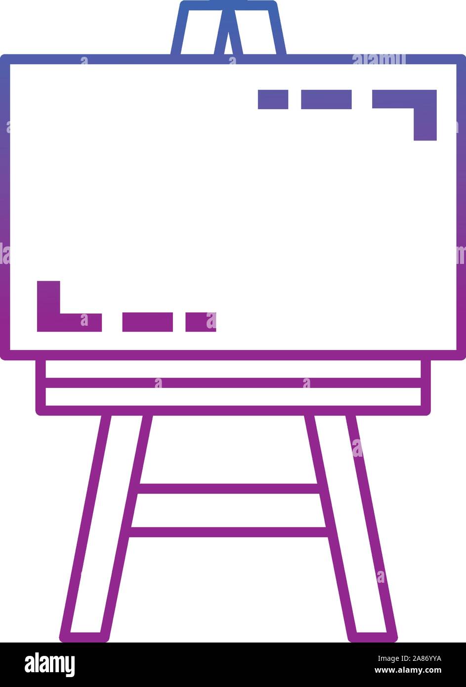 Paint canvas design, School art creativity painter pasion and