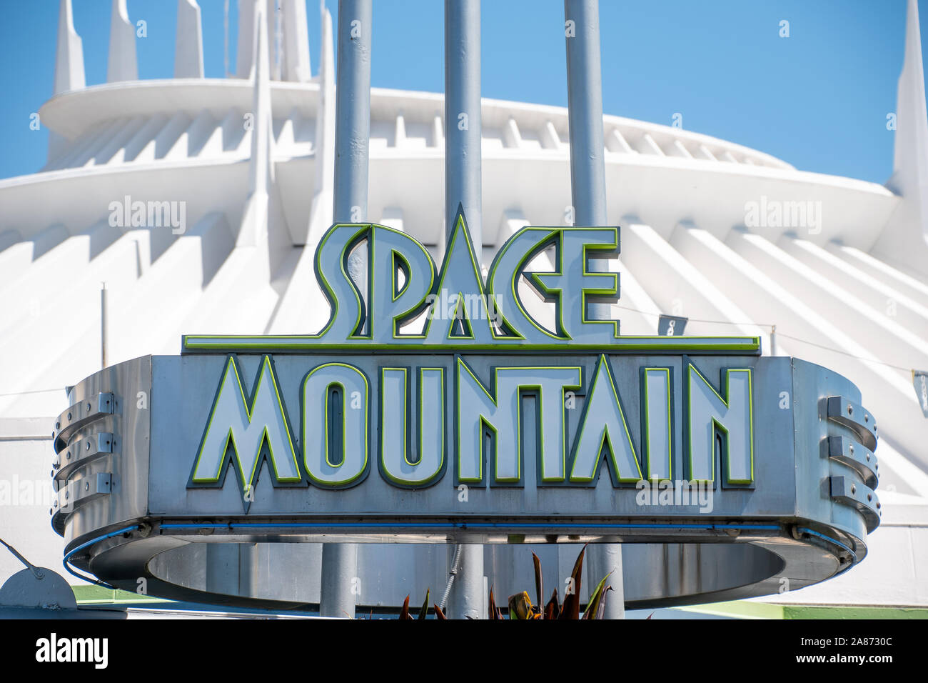 space mountain disney world sign