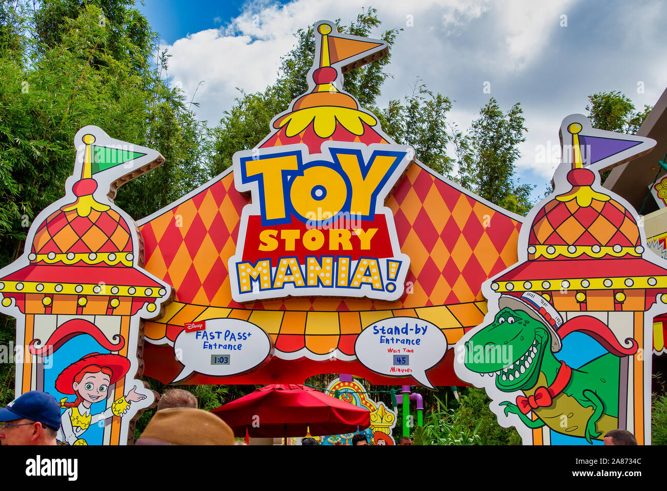 Entrance to Toy Story Mania ride at Hllywood Studios Stock Photo Alamy