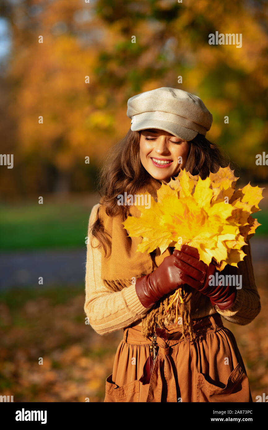 unusual collection for urban women. trendy clothes for young women. top  view .presentation of fall collection Stock Photo - Alamy