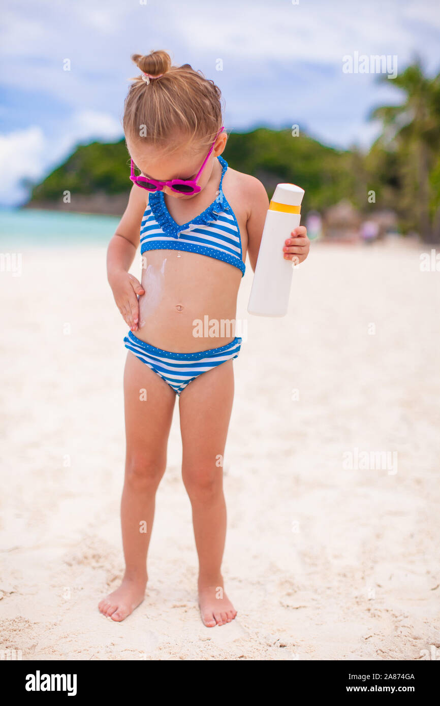 Portrait little girl in bikini hi-res stock photography and images - Alamy