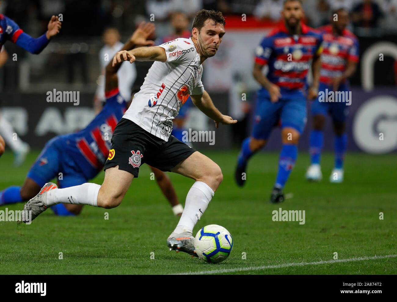 Fortaleza team posed during the game between Corinthians and