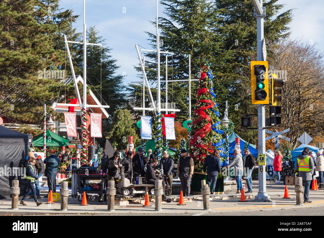 Christmas movie set on location in the village of Steveston British