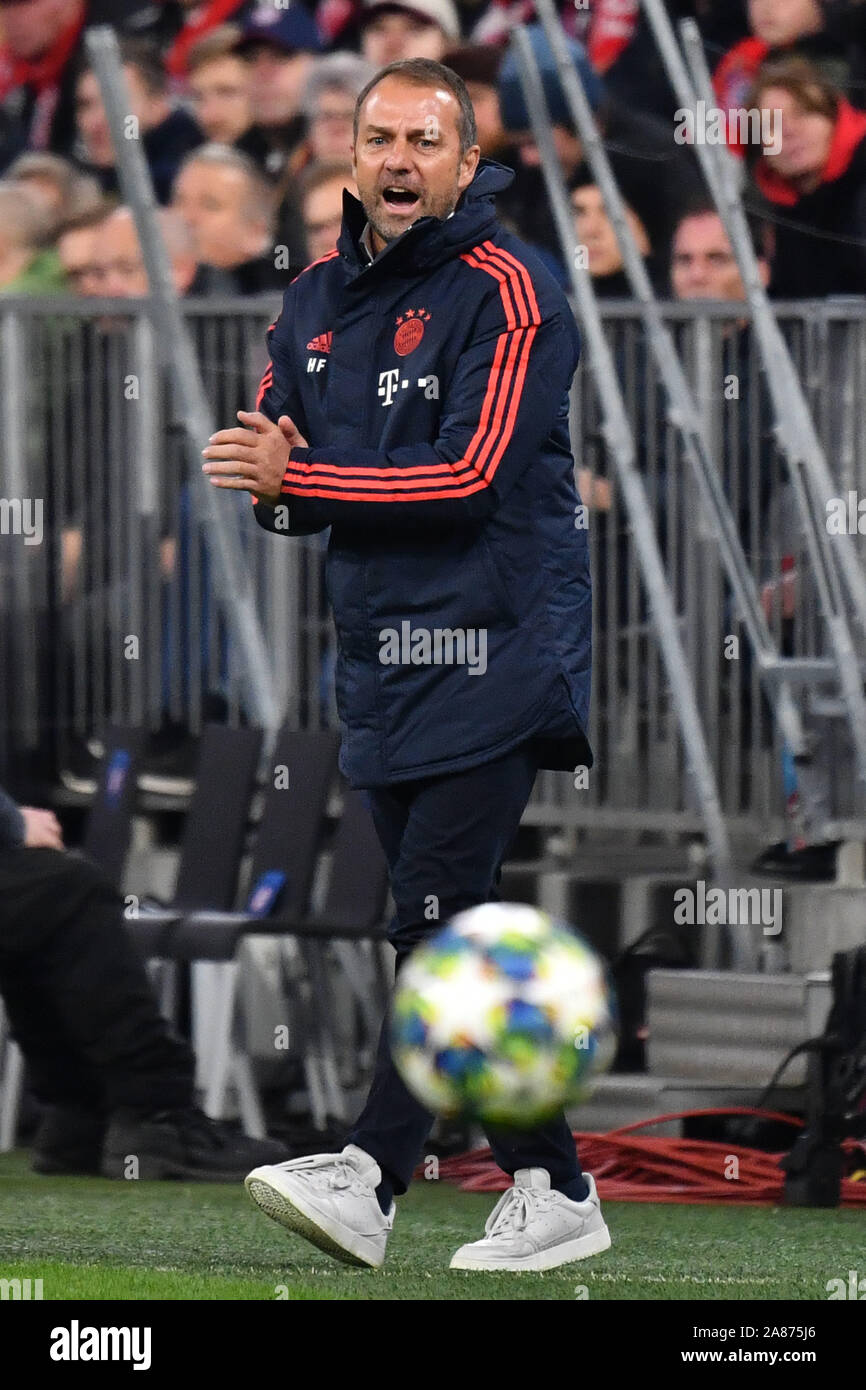 Munich Deutschland 06th Nov 2019 Hans Dieter Flick Hansi Coach Bayern Munich Gesture Gives Instructions Single