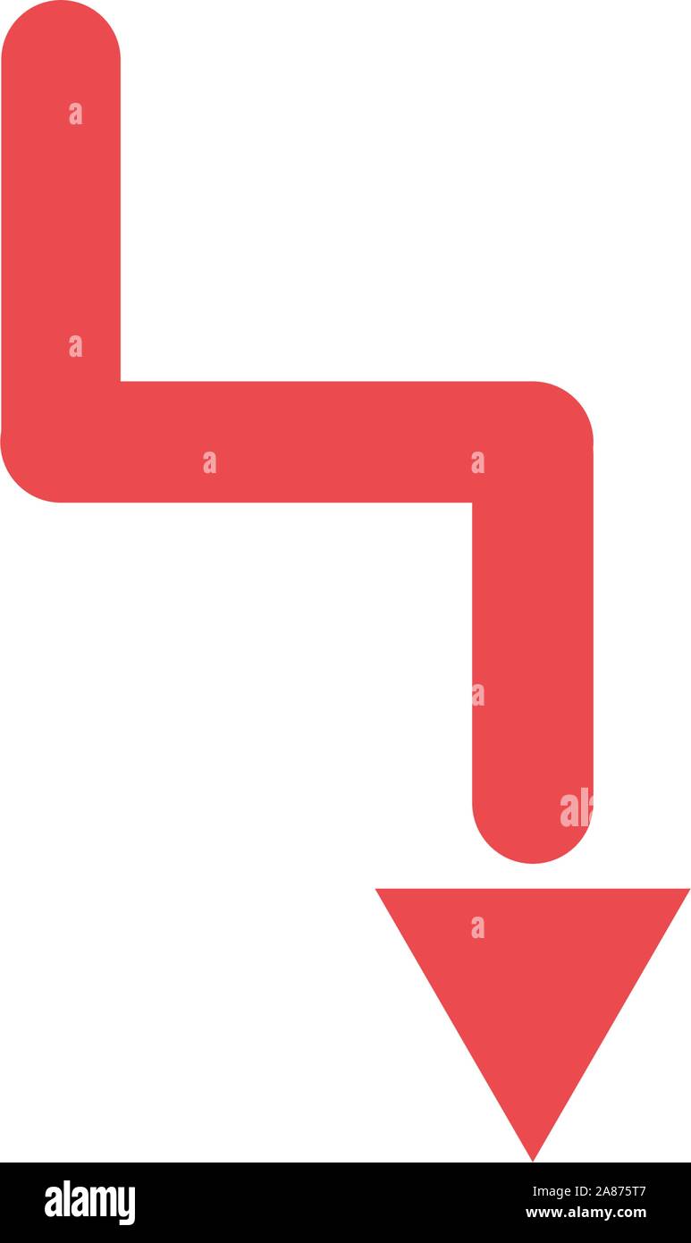 Red arrow motion indicator Stock Vector Images - Alamy