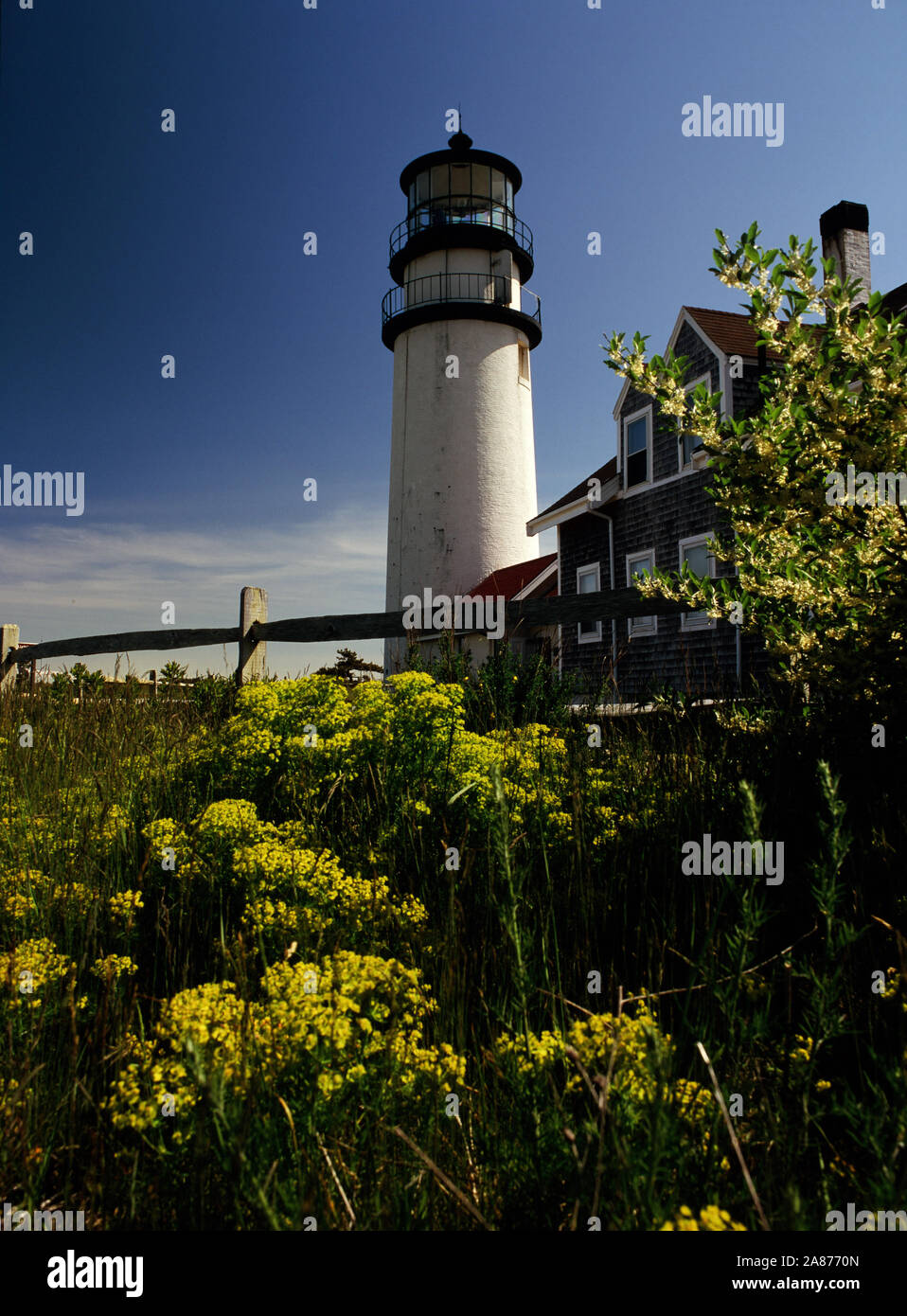 Highland Lighthouse - Cape Cod, Massachusetts Stock Photo