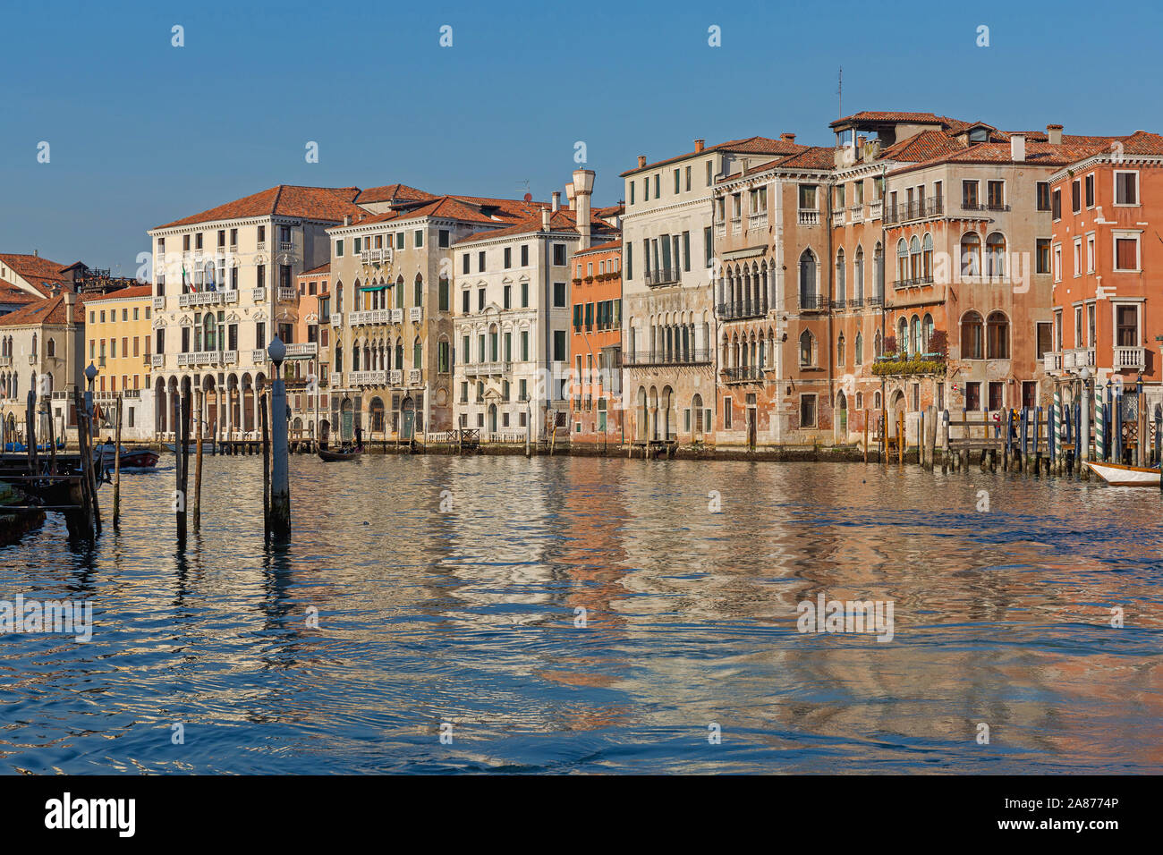 Houses at Grand Canal in Venice Italy Stock Photo - Alamy