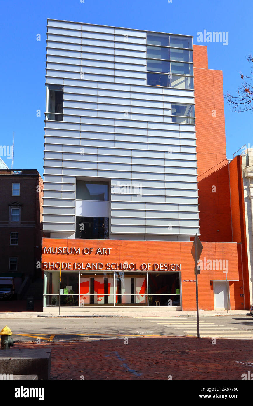 RISD Museum Chace Center Building, Providence, Rhode Island Stock Photo