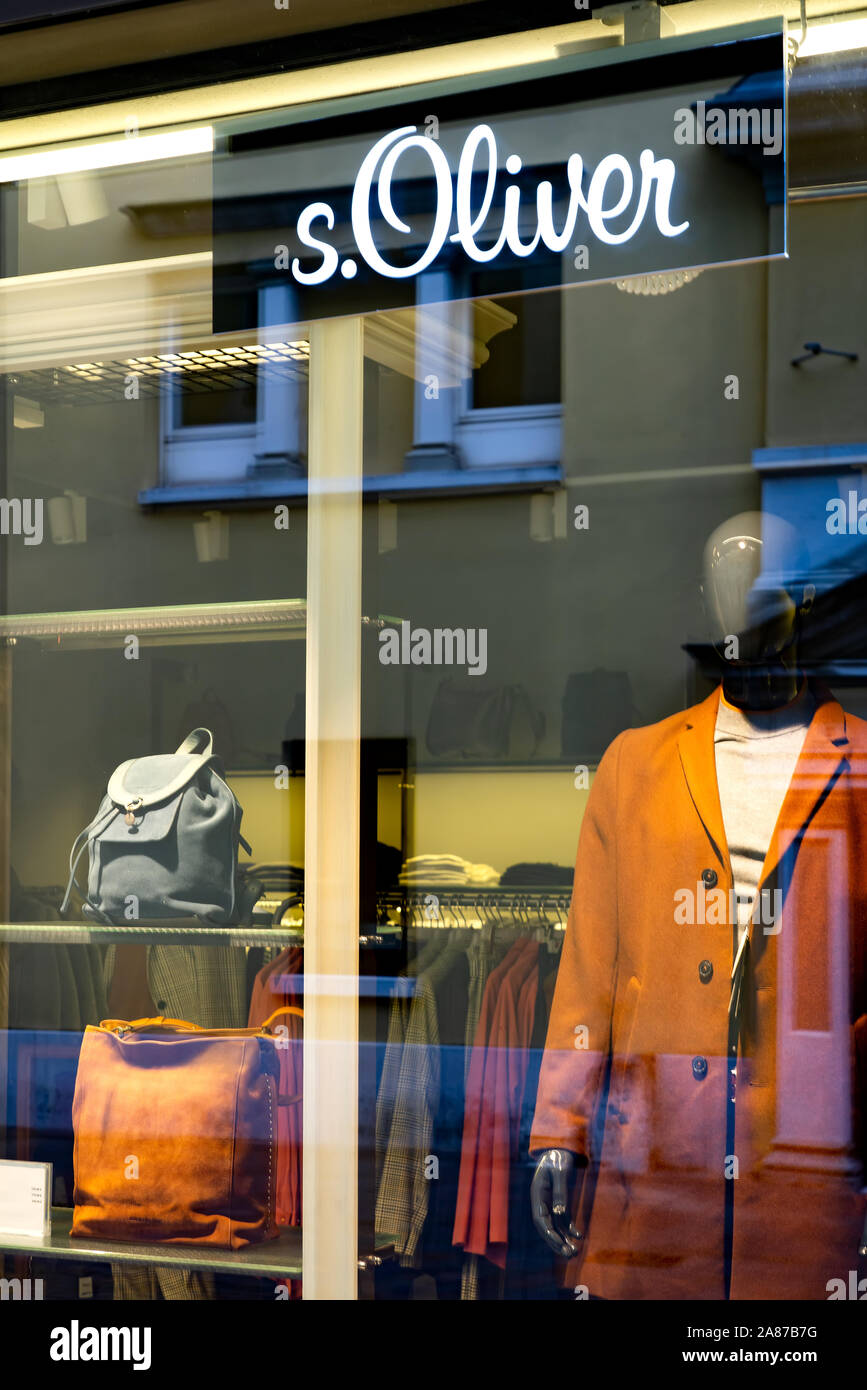 Riva del Garda, Italy, 10/31/2019: Oliver fashion store in the city of Riva del Garda. S.Oliver was founded in 1968 and as of 2011 employed about 7,00 Stock Photo