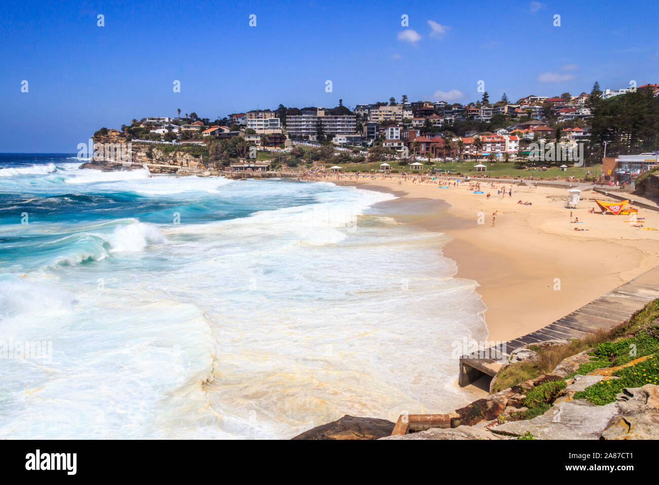 Rough seas at Tamarama beach, Sydney, Australia Stock Photo