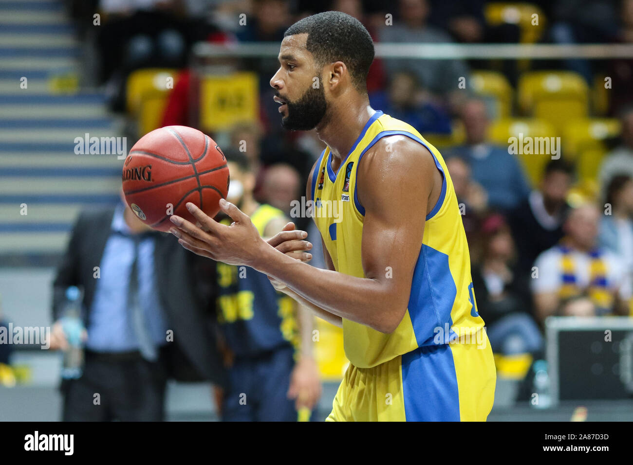 Gdynia, Poland. 05th Nov, 2019. Joshua Bostic seen in action during the  7days EuroCup group D match between Asseco Arka Gdynia and EWE Baskets  Oldenburg in Gdynia.(Final Score; Asseco Arka Gdynia 61:73