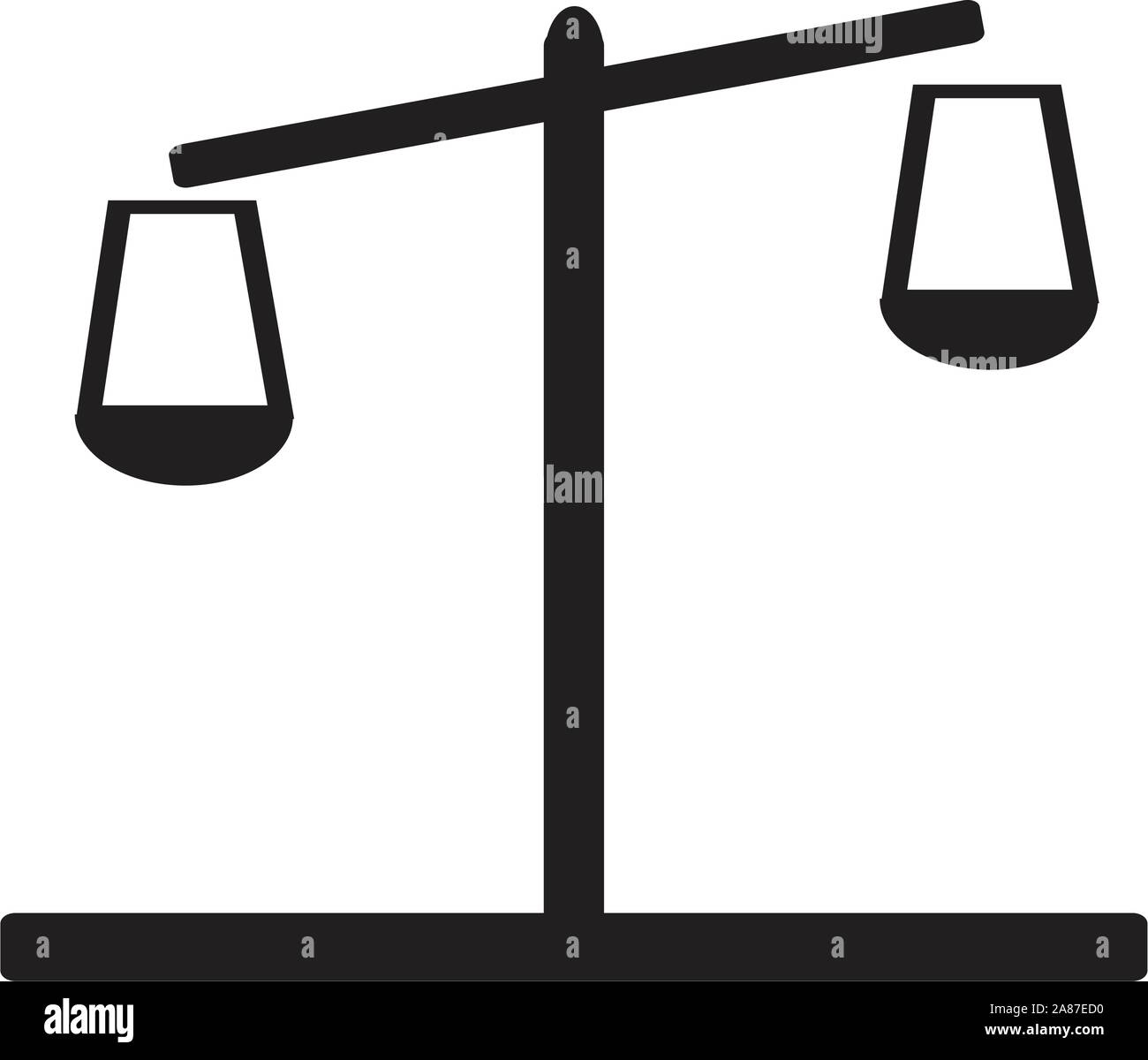 libra icon on white background. flat style design. libra sign. Stock Vector