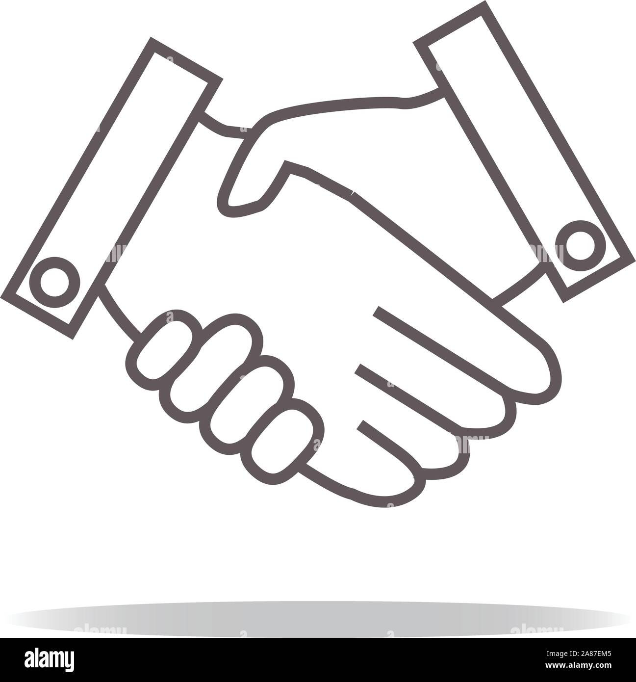 Handshake icon flat shaking hands Stock Vector Images - Page 3 - Alamy