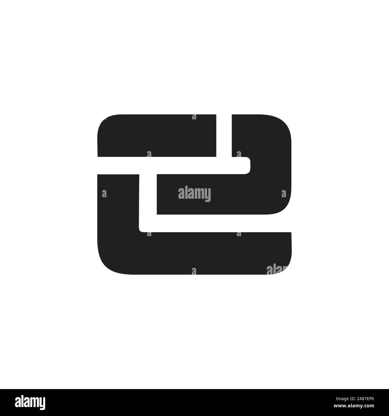 letter e geometric line simple logo vector Stock Vector Image & Art - Alamy