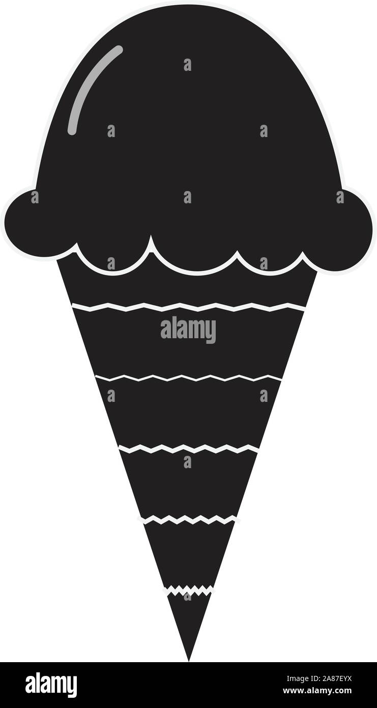 ice cream icon on white background. flat style. icecream icon for your web site design, logo, app, UI. ice cream cone symbol. Stock Vector