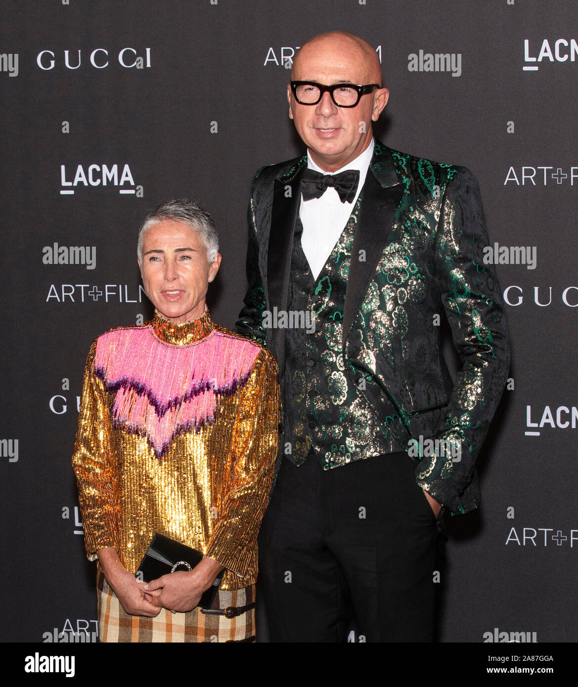 Los Angeles, California - November 02, 2019: Marco Bizzarri and Guest  arrive at the 2019 LACMA Art + Film Gala Presented By Gucci Stock Photo -  Alamy