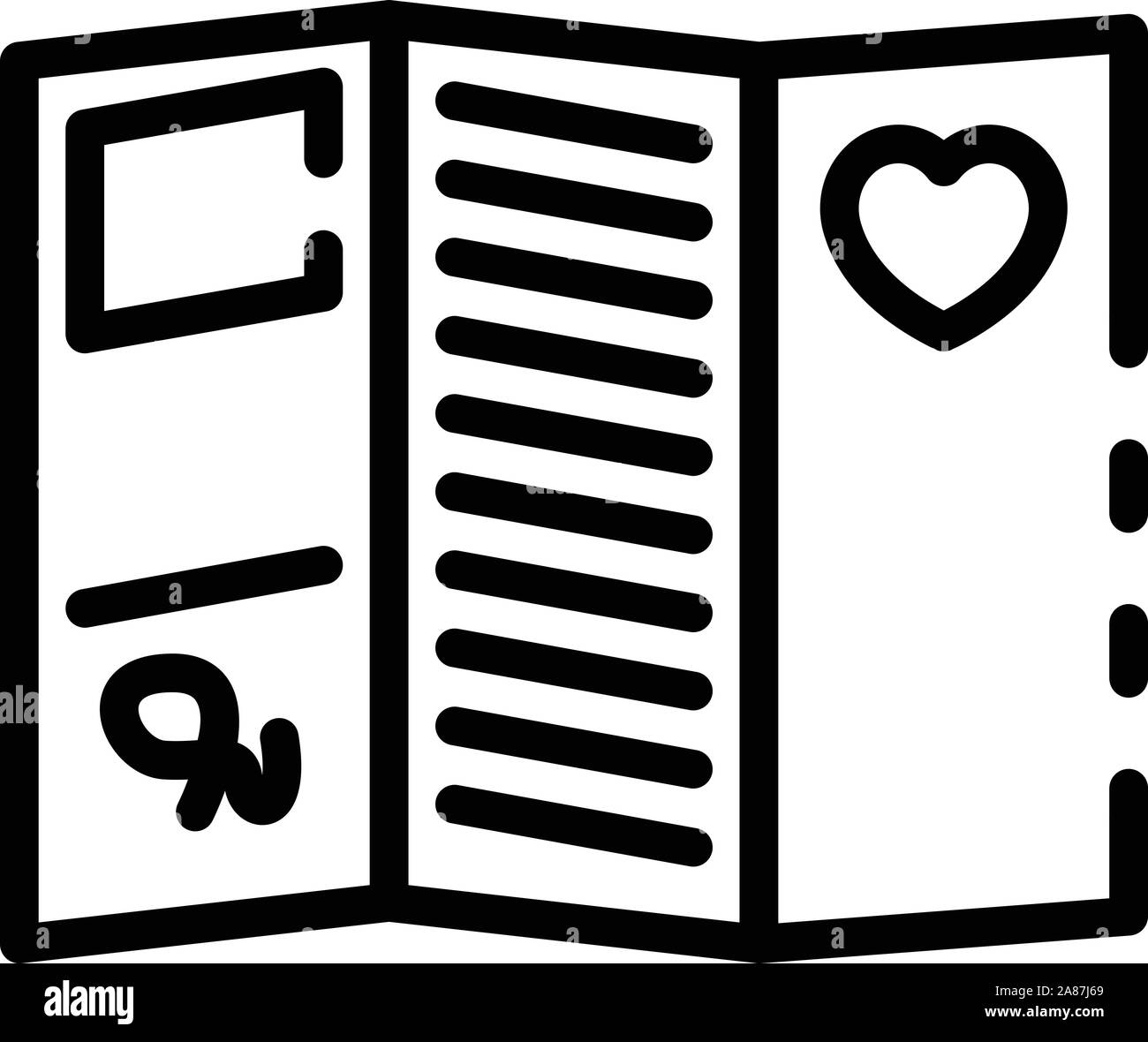 Birthday card icon, outline style Stock Vector Image & Art - Alamy