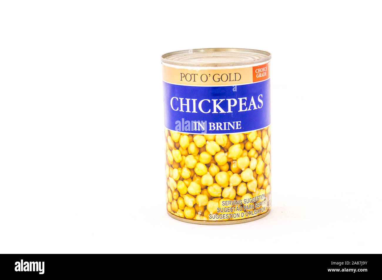 Alberton South Africa A Tin Of Pot O Gold Chickpeas Isolated On A Clear Background Image In Horizontal Format With Copy Space Stock Photo Alamy