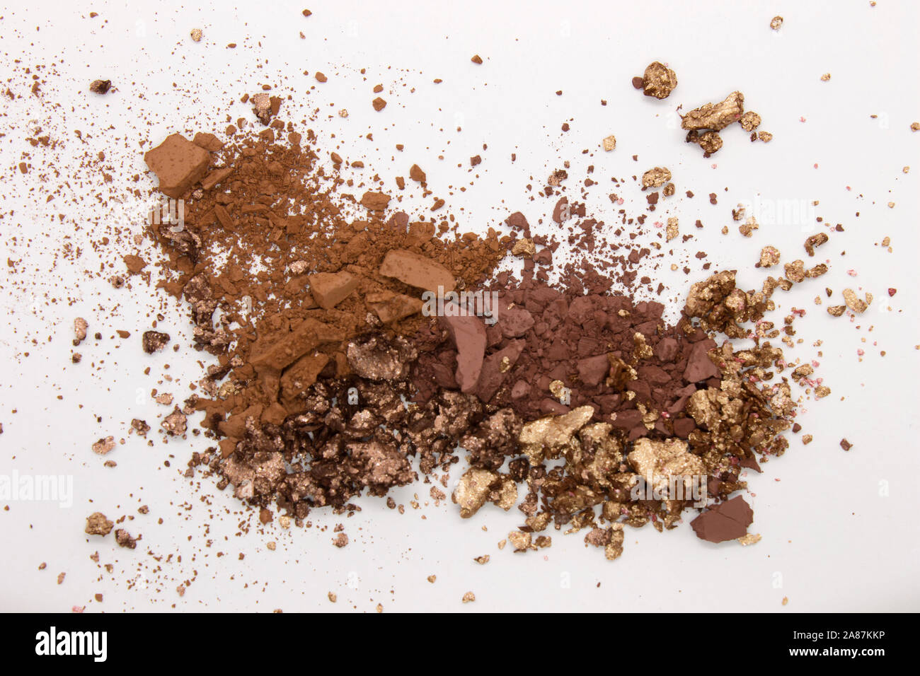This is a photograph of a Matte Brown, Metallic Gold, and Deep Brown ...
