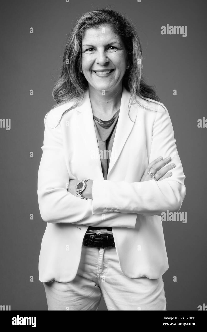 Mature woman Black and White Stock Photos & Images - Alamy