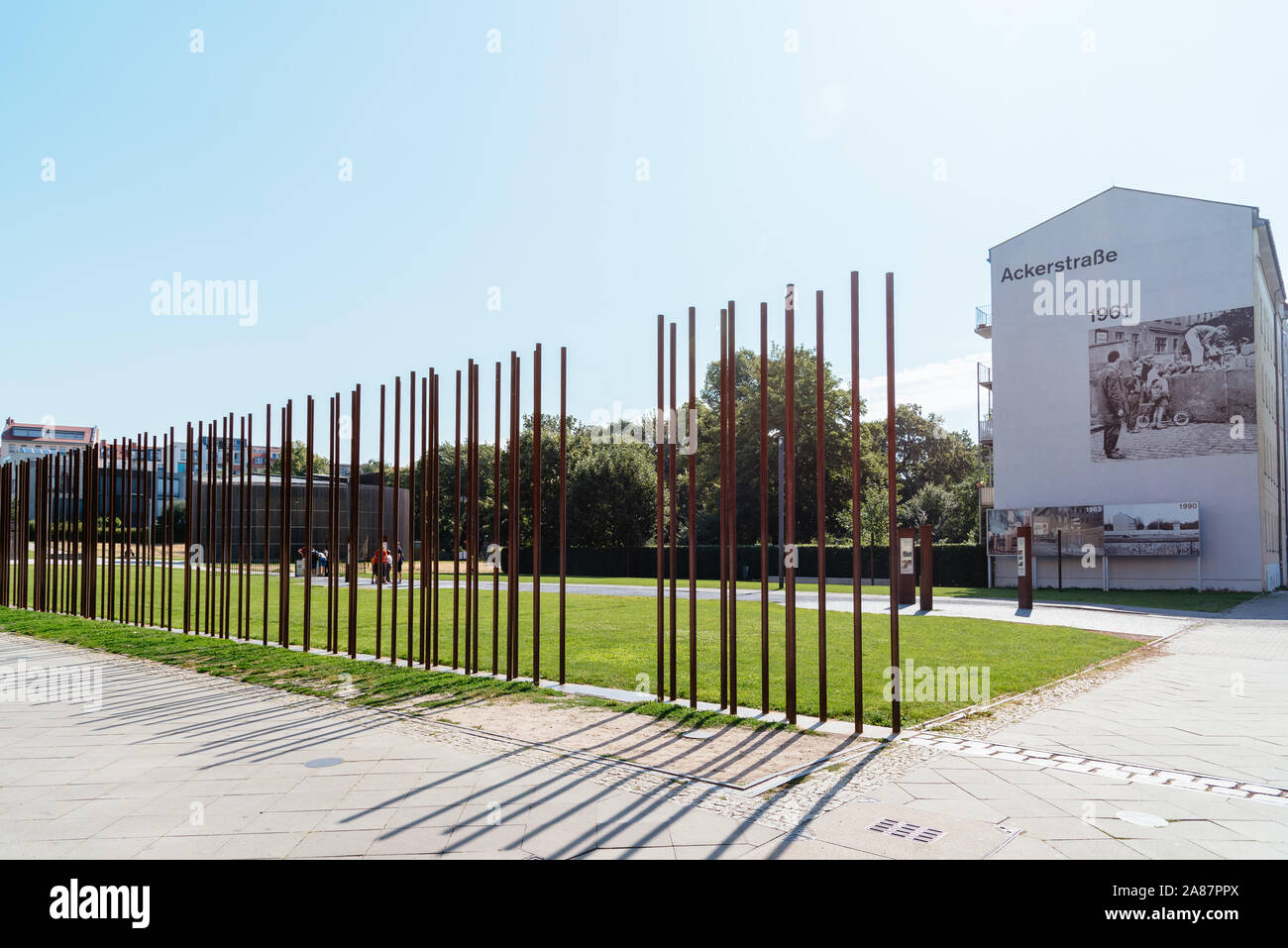 Berlin, Germany July 28, 2019 Berlin Wall Memorial in Bernauer Strasse. The Berlin Wall