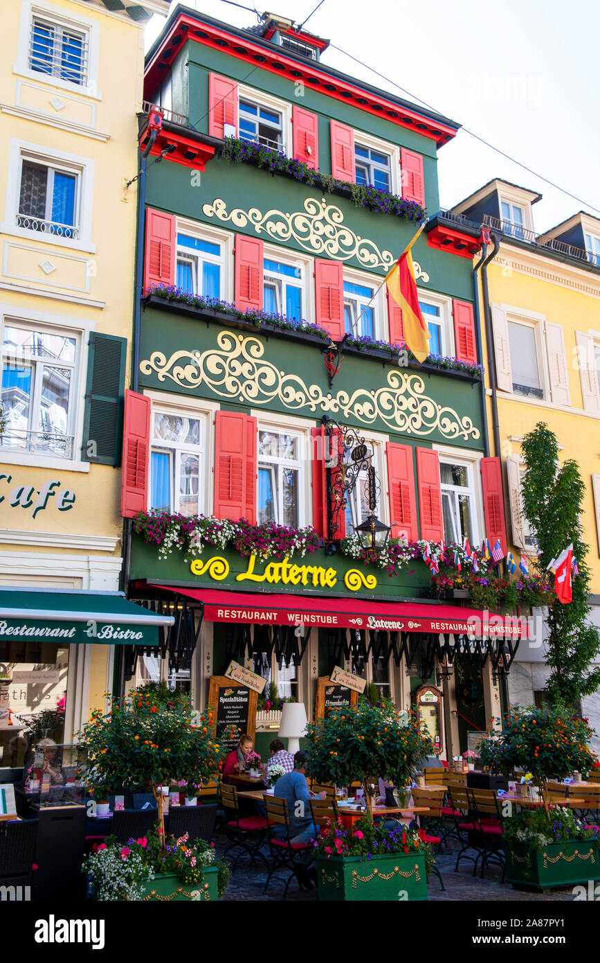 Restaurant Laterne in the Old Town of Baden Baden in the Black Forest,  Southwest Germany Europe EU Stock Photo - Alamy