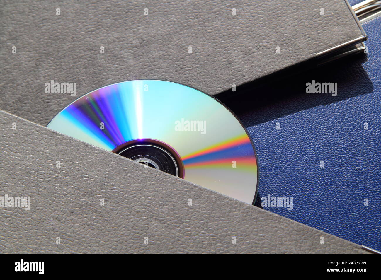 Dvd File Folder Closeup blue folders documents in hi-res stock photography and images ...