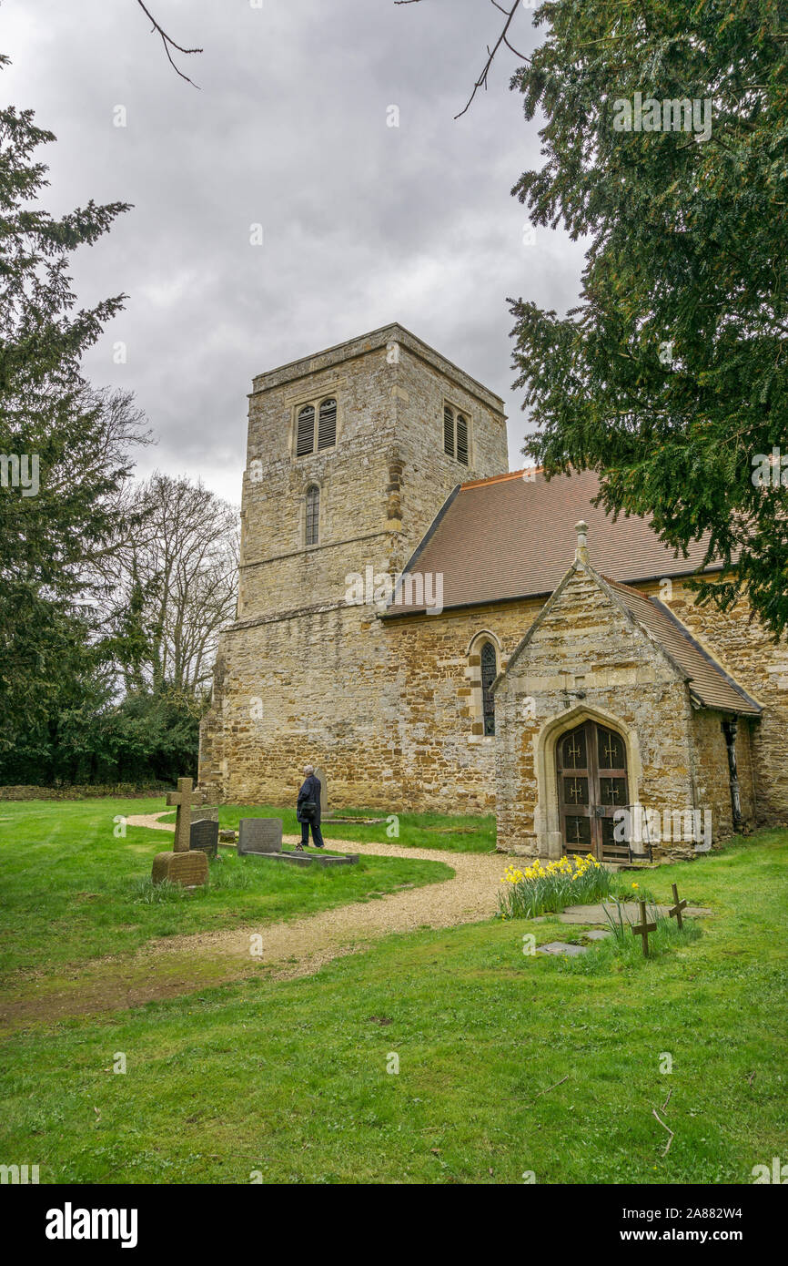 The church of St Mary The Virgin in the village of Maidwell