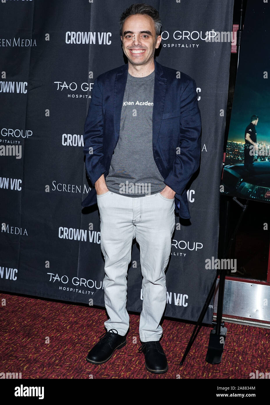 New York City, United States. 06th Nov, 2019. MANHATTAN, NEW YORK CITY, NEW YORK, USA - NOVEMBER 06: Joel Souza arrives at the New York Special Screening Of Screen Media Films' 'Crown Vic' held at the Village East Cinema on November 6, 2019 in Manhattan, New York City, New York, United States. (Photo by William Perez/Image Press Agency) Credit: Image Press Agency/Alamy Live News Stock Photo