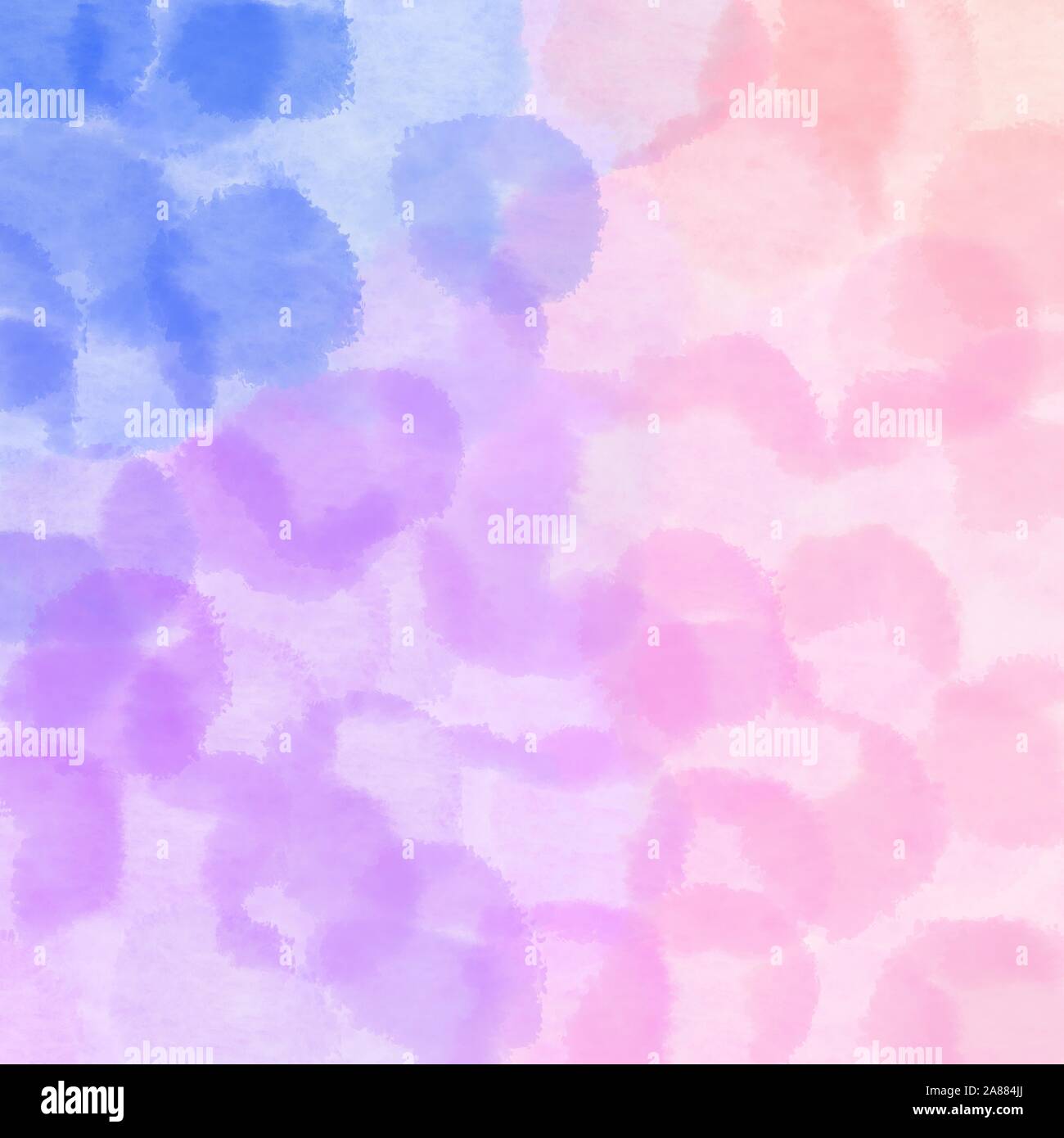 Abstract Magic Bubbles Pastel Pink Corn Flower Blue And Light