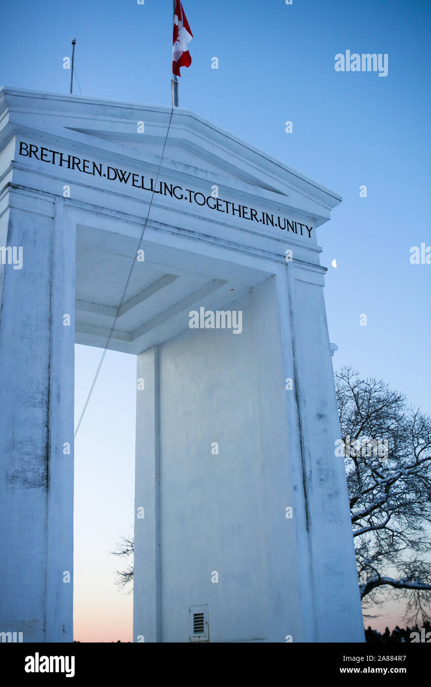 Peace Arch at the Peace Arch Border Crossing at the US/Canada border