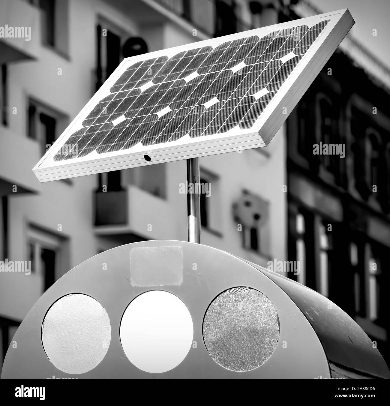 Solar Panel Black And White