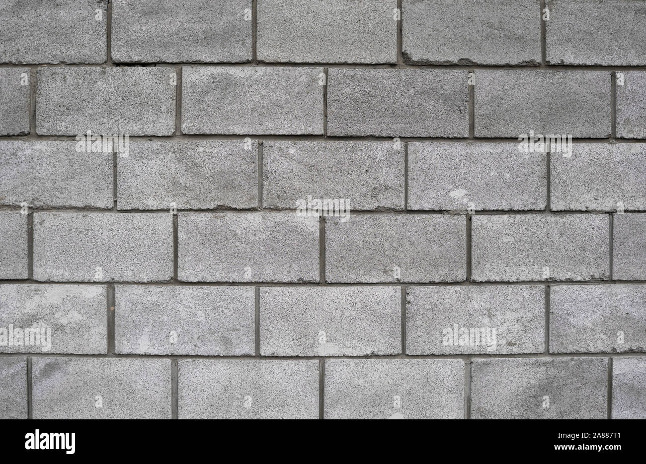 Lightweight concrete block foamed texture. Background texture of white