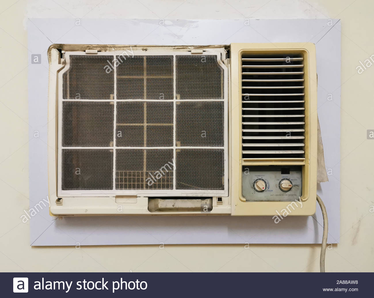 Old Window Air Conditioner High Resolution Stock Photography and Images