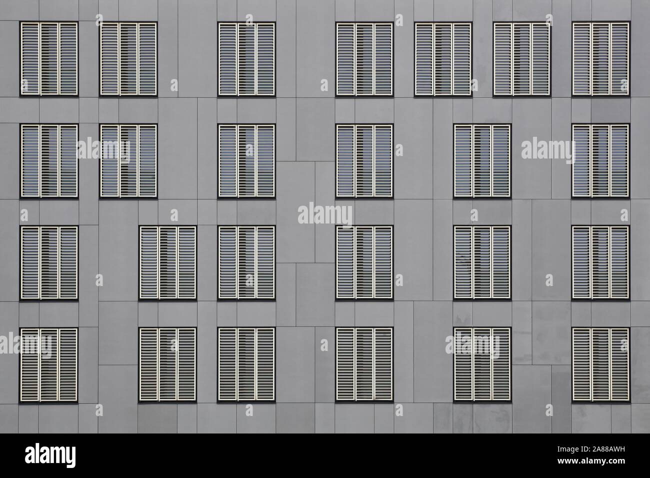 Esch sur Alzette, Luxembourg - March 8, 2015: Facade of Luxembourg Institute of Socio-Economic Research in Belval, Luxembourg Stock Photo