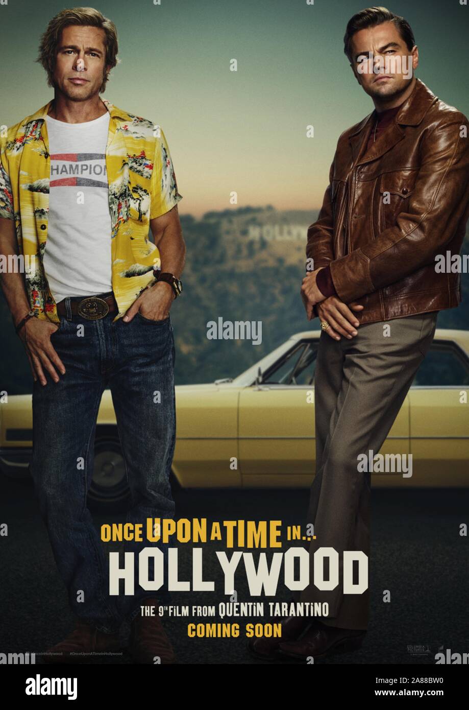 ONCE UPON A TIME IN HOLLYWOOD (2019) BRAD PITT  LEONARDO DICAPRIO  QUENTIN TARANTINO (DIR)  COLUMBIA/MOVIESTORE COLLECTION LTD Stock Photo