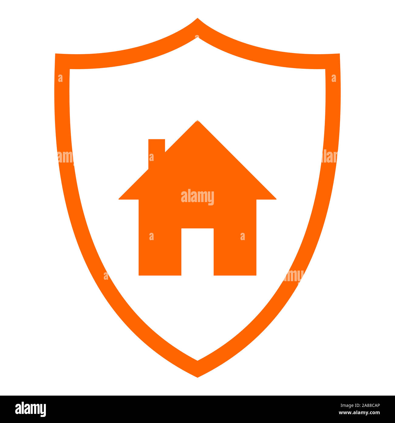 Home and shield Stock Photo - Alamy