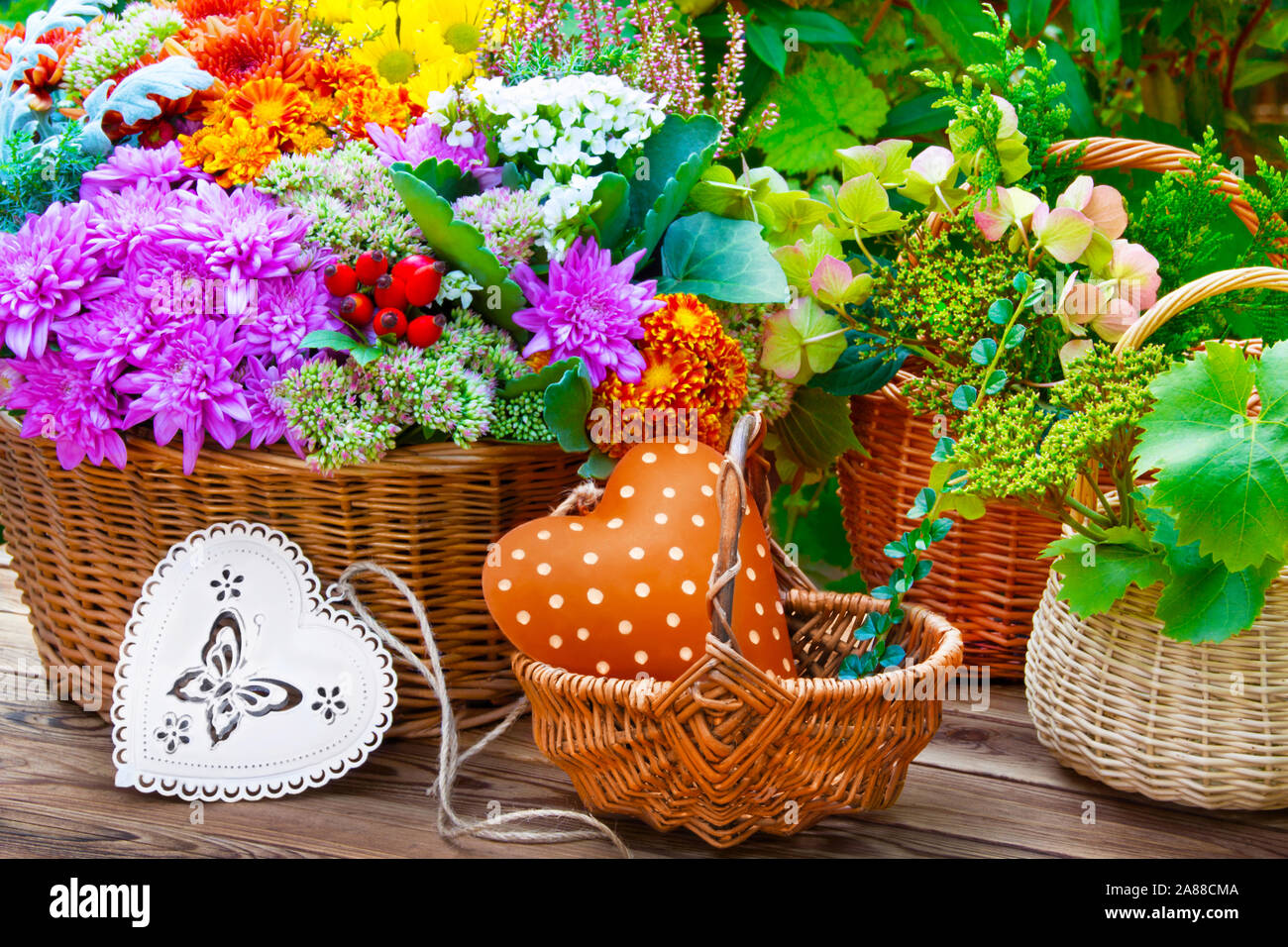 Garden Country Style Decorations Stock Photo Alamy