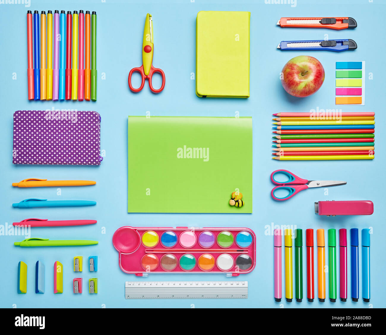 stationery with copyspace Stock Photo - Alamy