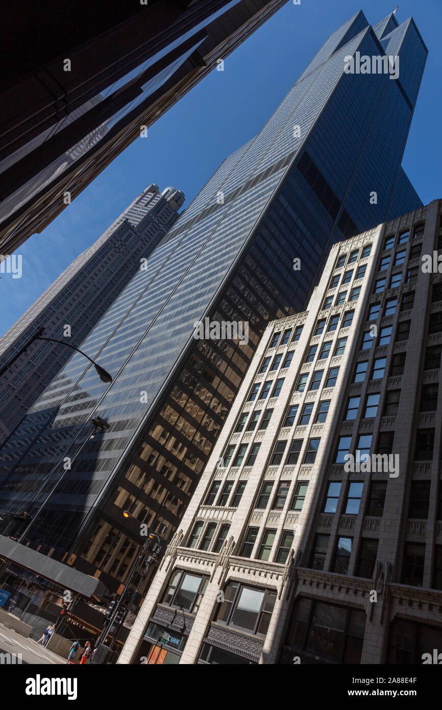 Willis Tower (aka Sears Tower), Chicago, Illinois, USA Stock Photo