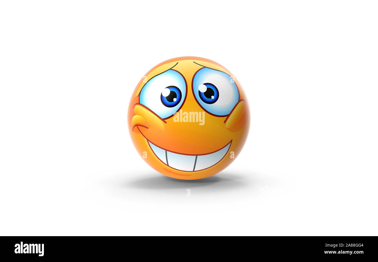 Cartoon style cute 3D emotion on white background. Easy to cut out and crop for all your social media, print and design needs. 3D rendering Stock Photo - Alamy Cartoon style cute 3D emotion on white background. Easy to cut out and crop for all your social media, print and design needs. 3D rendering Stock Photo - Alamy