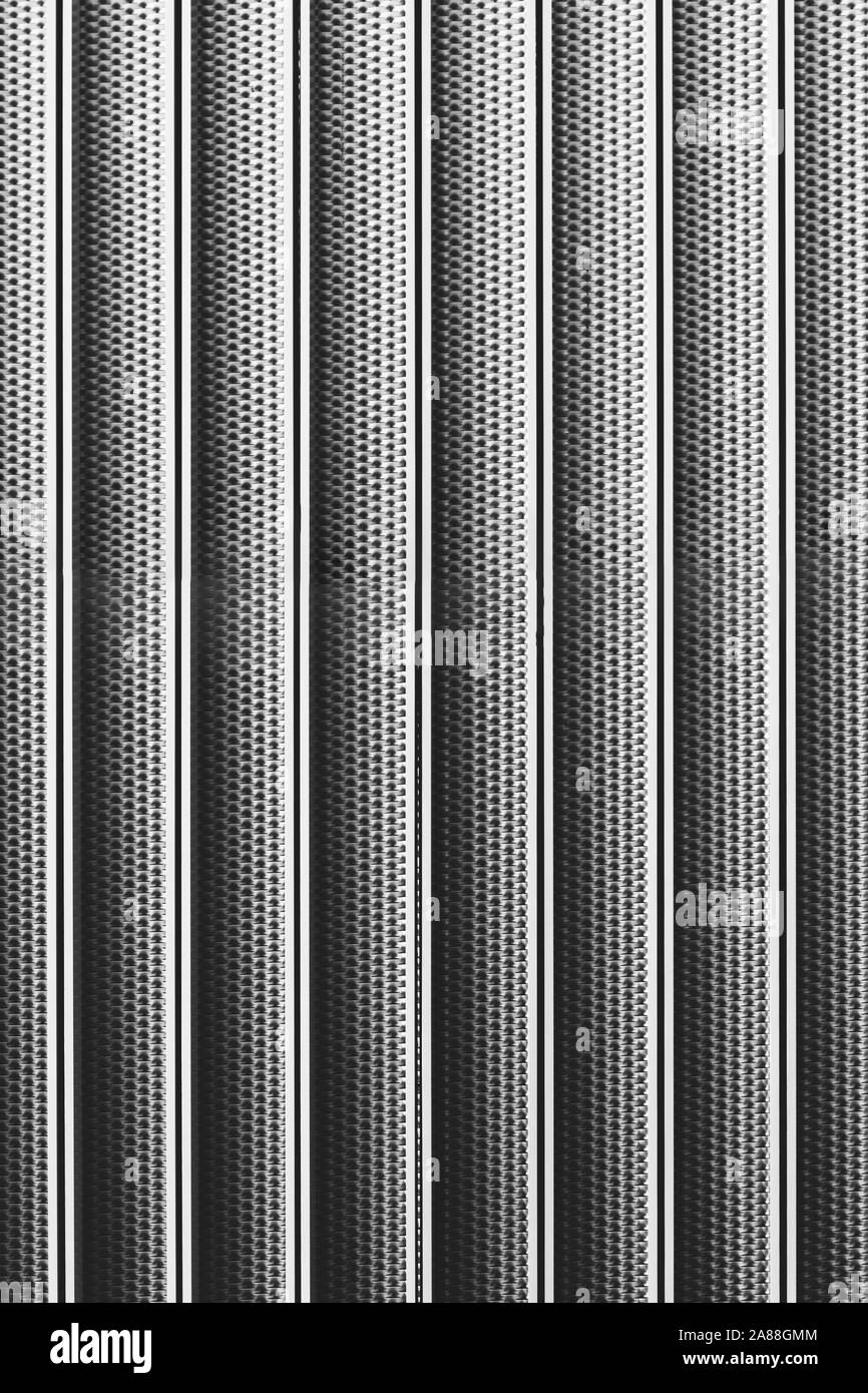 metalic plate with stripe pattern Stock Photo