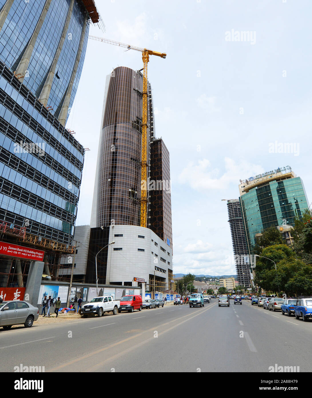 The Nib bank headquarters building in Addis Ababa Stock Photo Alamy
