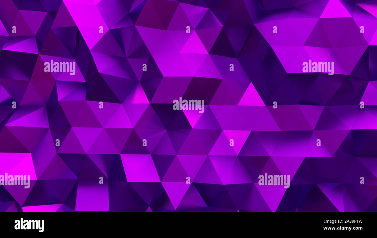 Elegant purple background with triangles and crystals. 3d rendering, 3d  illustration Stock Photo - Alamy