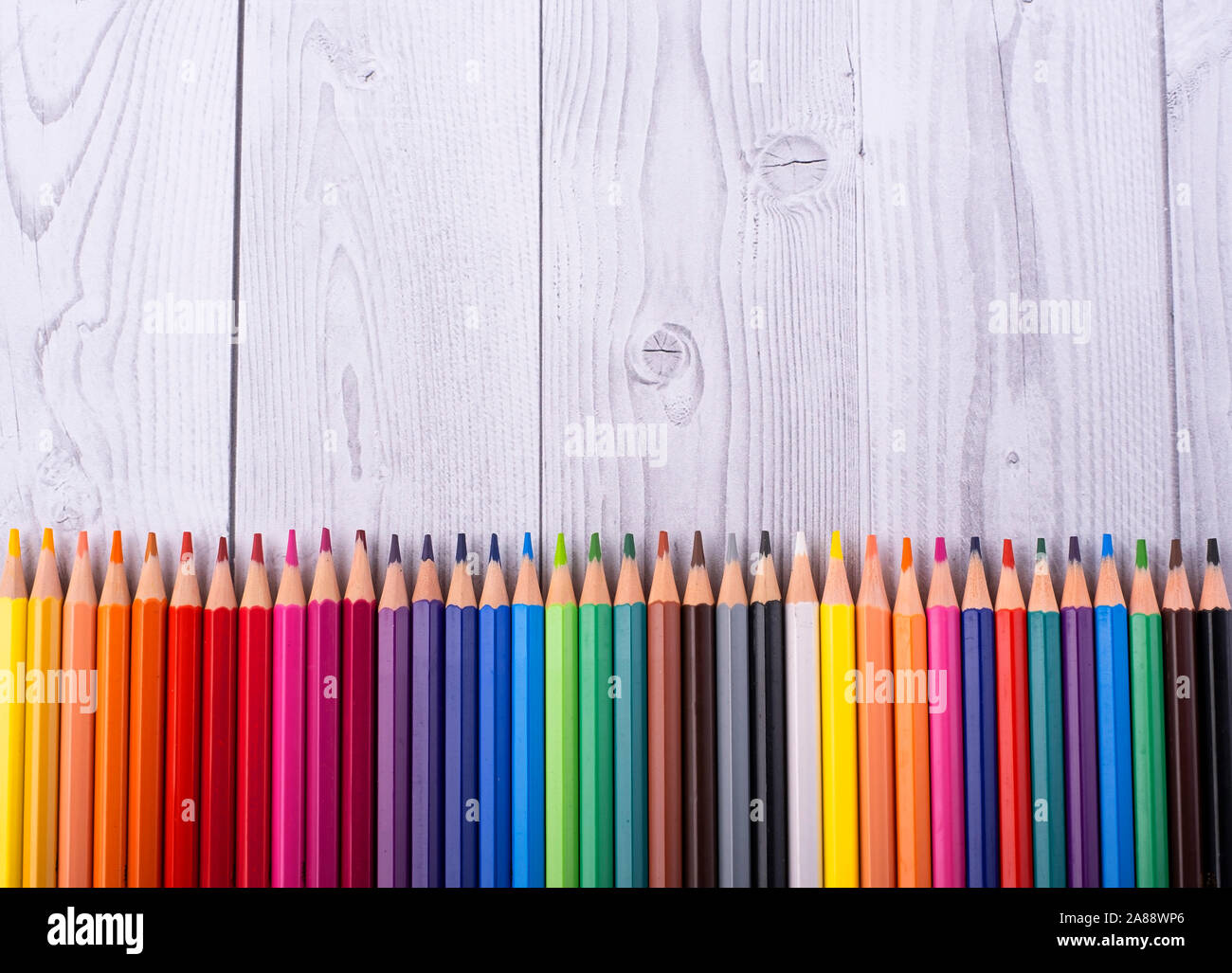 Color pencils in the background in white and gray wood, close up. Set of colored pencils, copy space. Color pencils. Top view, flat lay. Back to schoo Stock Photo - Alamy Color pencils in the background in white and gray wood, close up. Set of colored pencils, copy space. Color pencils. Top view, flat lay. Back to schoo Stock Photo - Alamy
