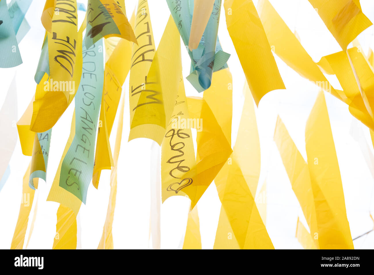 Vision Ribbons Messages of peace and hope written on ribbons as part of Vision in ...